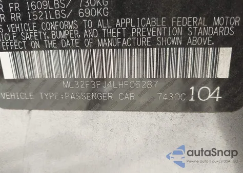 2020 Mitsubishi Mirage G4 Es из США, поврежденный, VIN ML32F3FJ4LHF06287